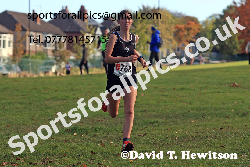 Womens Under-18s 2026 Northern Cross Country Relays, Graves Park, Sheffield. Photo: David T. Hewitson/Sports for All Pics
